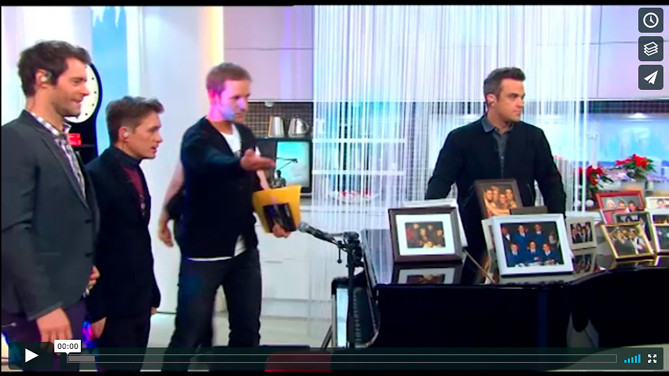 Robbie Williams und Take That singen mit uns am Flügel
